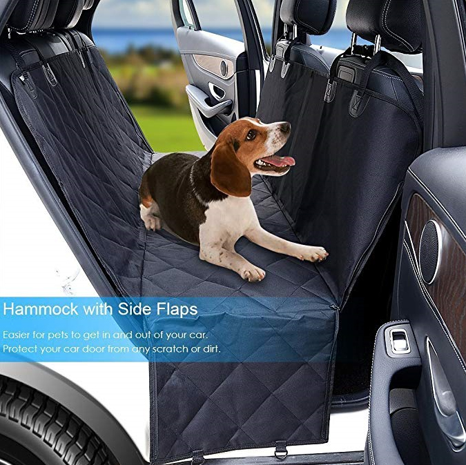 Black Waterproof ScratchProof Non-Slip Durable Hammock Convertible Accessories Backseat & Head Restraints Protection Against Dirt & Pet Fur 5 STARS UNITED Dog Back Seat Cover Protector 