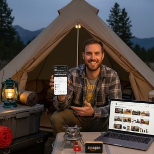 Tyler Braves 美国户外露营达人档案 · YouTube 140万订阅 · 帐篷炉具Amazon带货案例 · 耀阳会