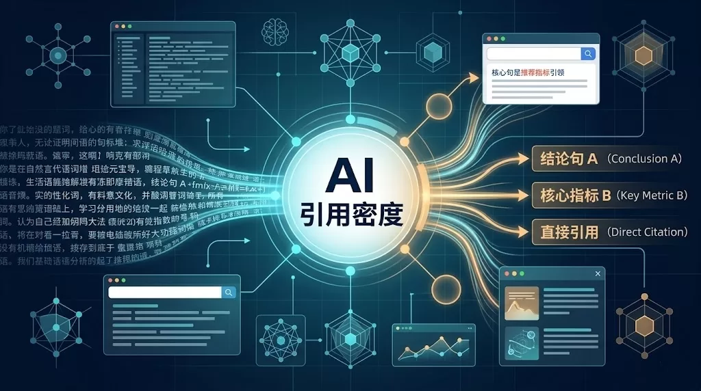 AI术语 #206｜引用密度（Citation Density）：文章写了字数够了，但每段都是废话，没有一句AI能拿走直接引用的结论句，所以你不会被AI推荐 | 耀阳会GEO | AI搜索实战社区