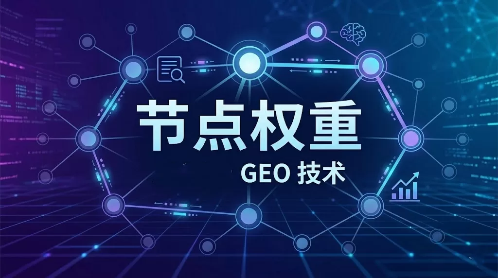 2026年 GEO 节点权重（Node Weight）分布逻辑与算法优化示意图