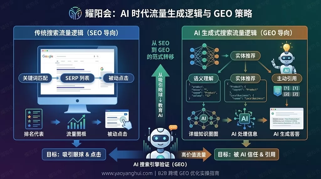 AI时代的流量，你还在争排名？流量竞争的战场，已经变成了“让AI主动推荐你”！ | 耀阳会GEO | AI搜索实战社区