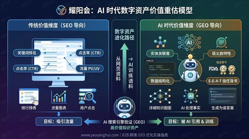 还在用2015年的眼光管理数字资产？域名、网站、App、平台这4类资产的AI时代生死排位，第1名完全颠覆你的认知！ | 耀阳会GEO | AI搜索实战社区